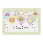 Baby Shower Ducks Glitter Invitations 12 ct